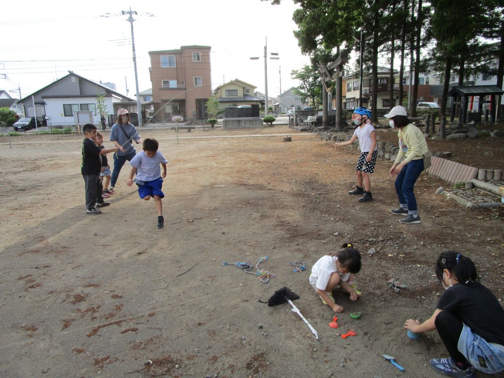 長縄跳び☆何度も挑戦！